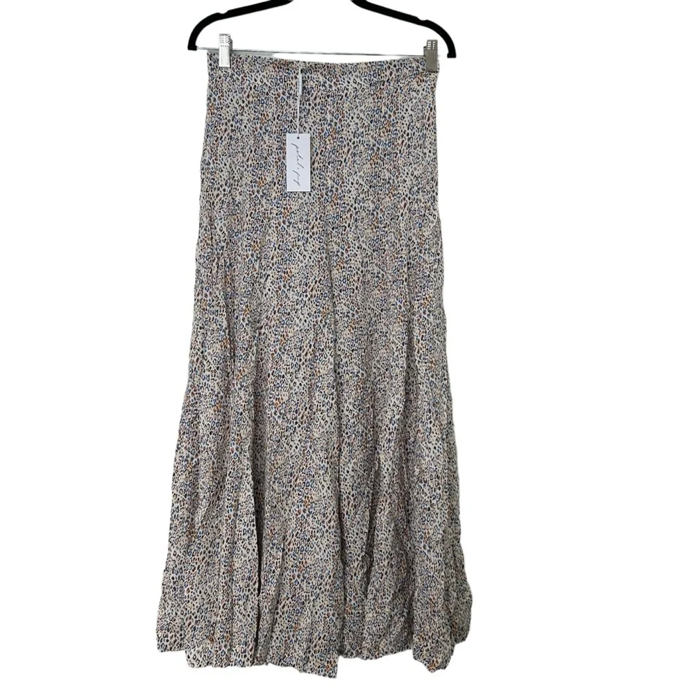 NWT Petal & Pup AXEL wide leg pull on cream leopard print pants size medium - Picture 2 of 8